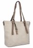 Uniwersalna Torebka Damska XL Shopper Bag firmy Hernan HB0213-1 Beżowa/Ziemista